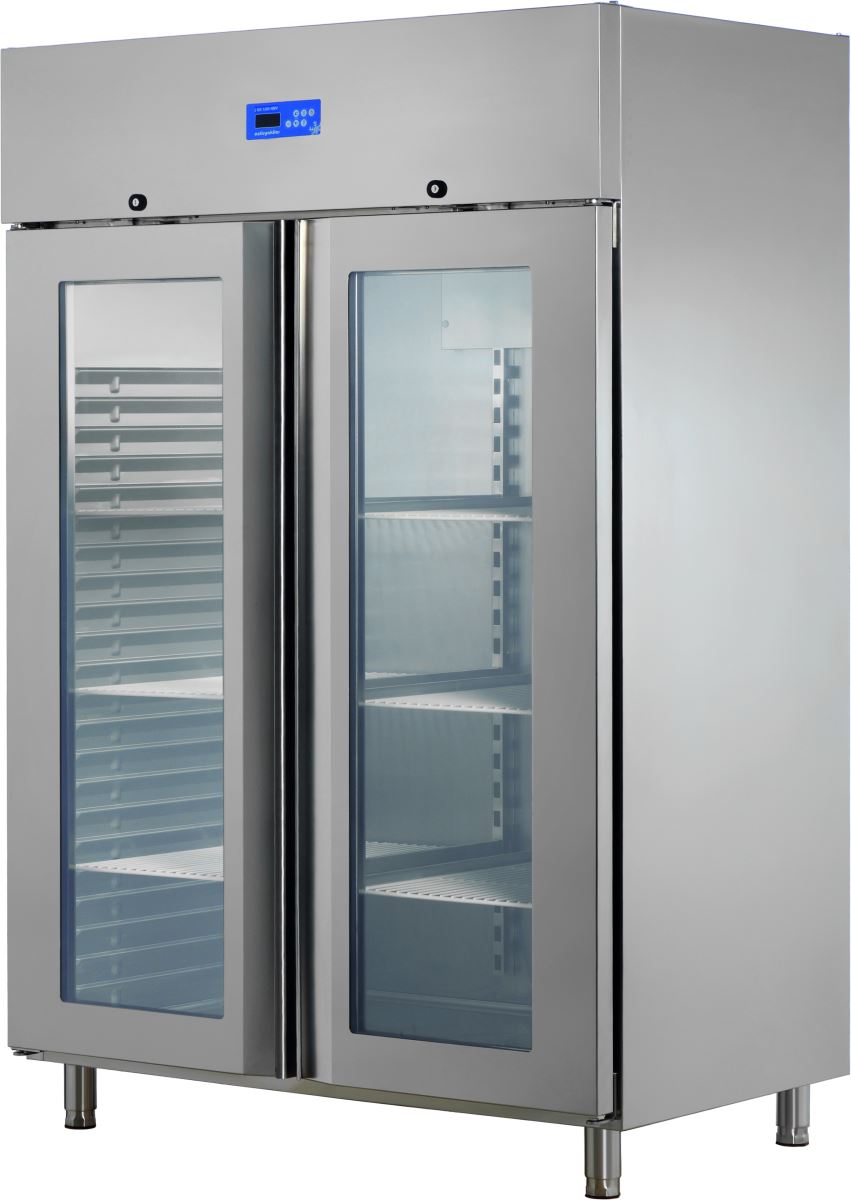Upright Refrigerator with Two Glass Door