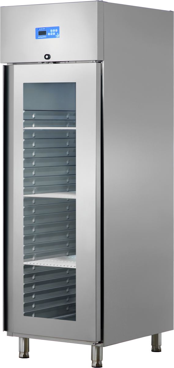Upright Refrigerator with One Glass Door