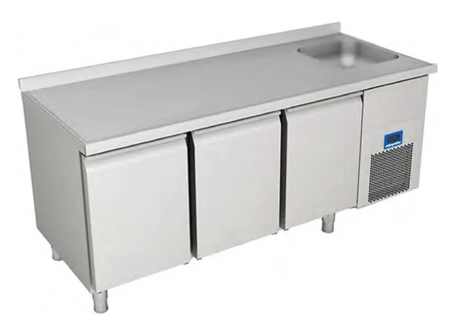 Counter Type Refrigerator with Sink