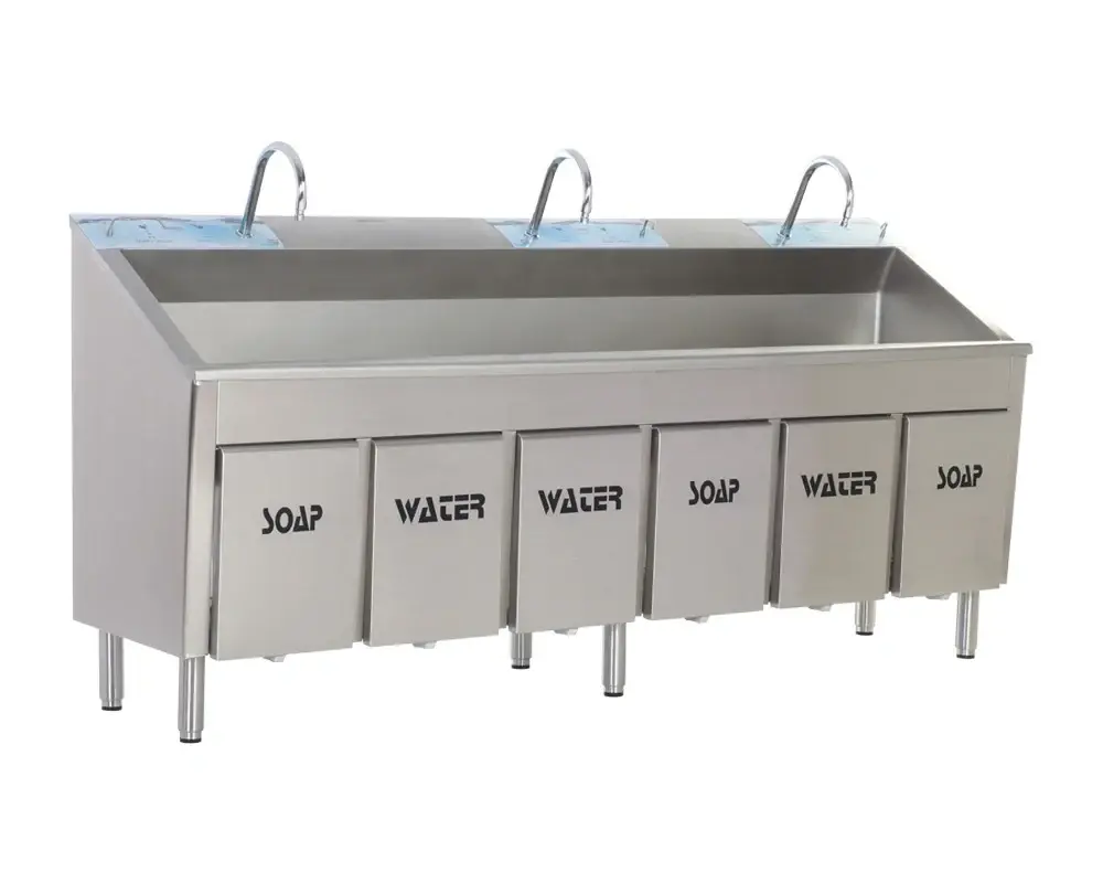 Triple Hand Wash Scrub Unit