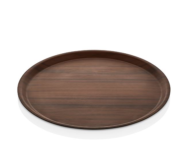 Wooden Non-slip Round Tray