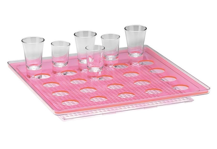 Shot Service With Polycarbonate Tray / 25