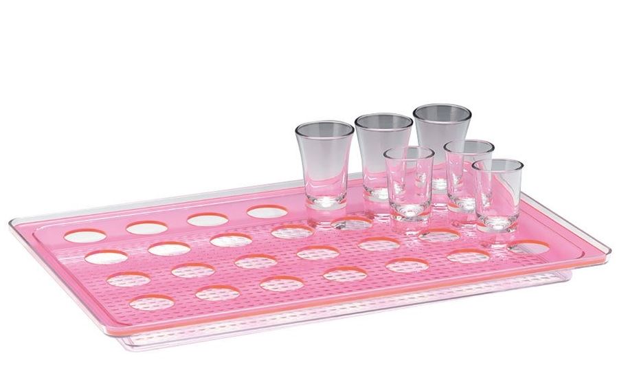Shot Service With Polycarbonate Tray