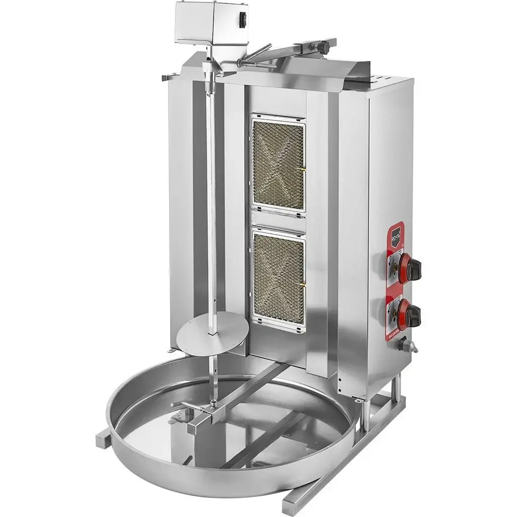 D04(M) 2 Radiant Top Motor Gas (CE) Doner Grill