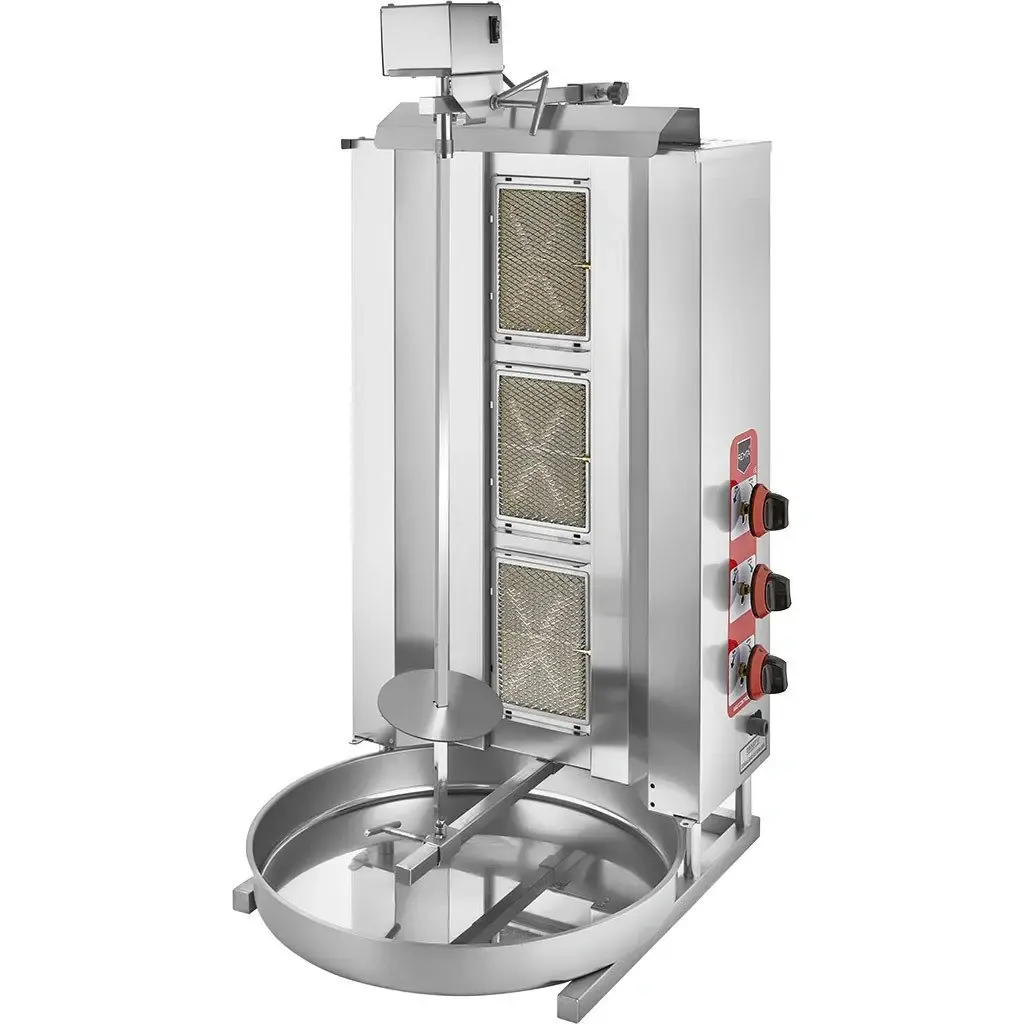 D06(M) 3 Radiant Top Motor Gas (CE) Doner Grill