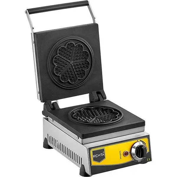 W11 Çiçek Model Waffle Makinesi Elektrikli 16 cm Çap