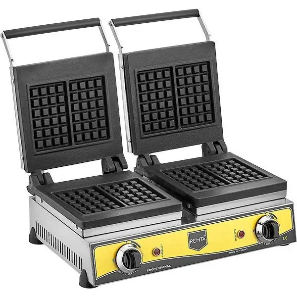W14 Çiftli Kare Model Waffle Makinesi Elektrikli