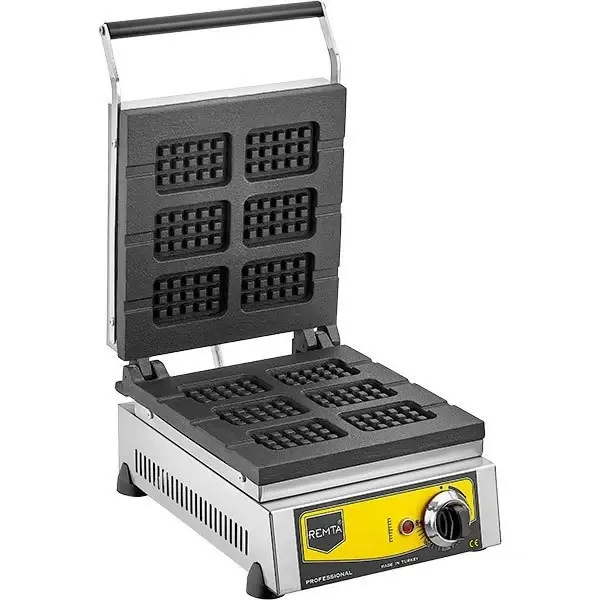 W17 Çubuk Waffle Makinesi Elektrikli 6'lı