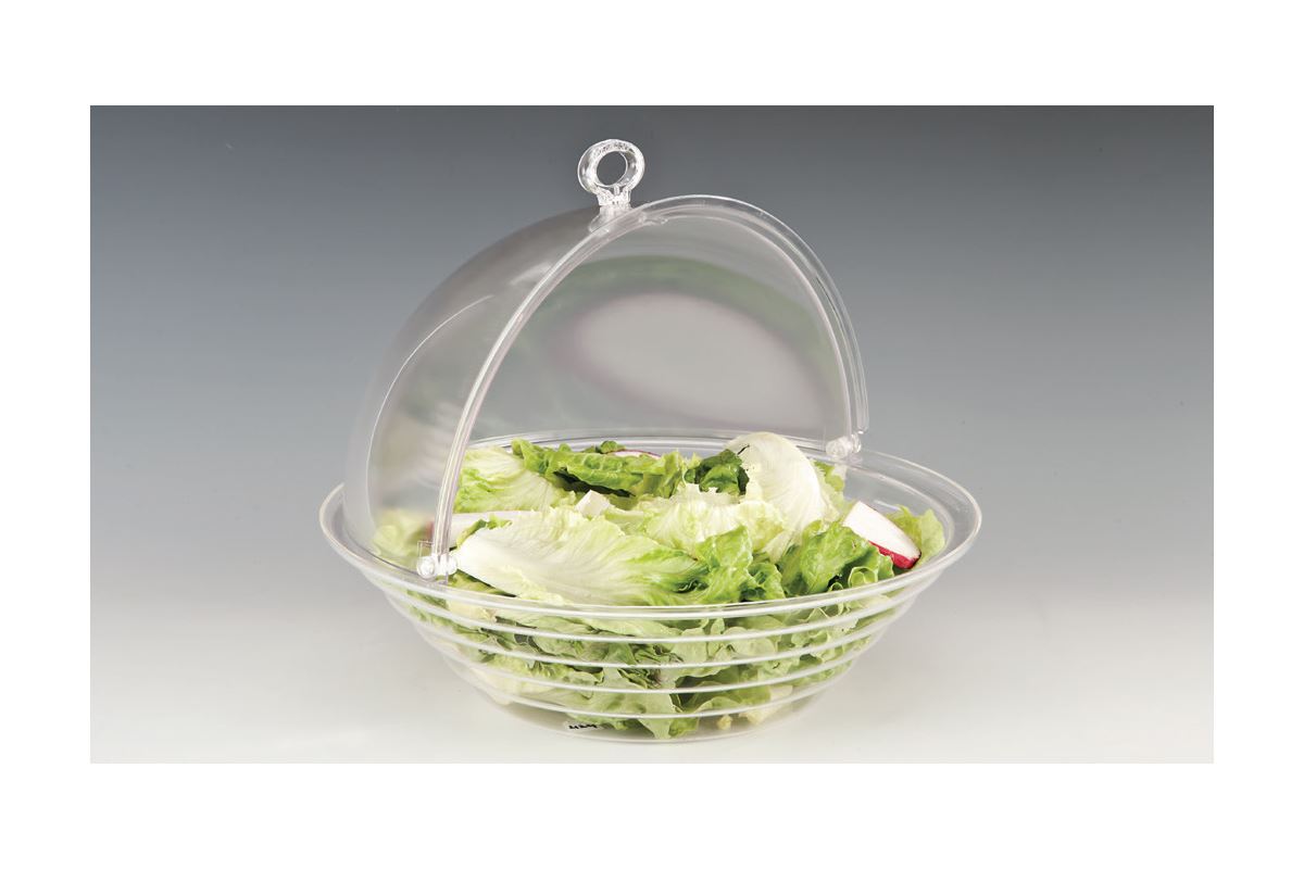 Polycarbonat Rolltop Kapaklı Fanus-41 cm