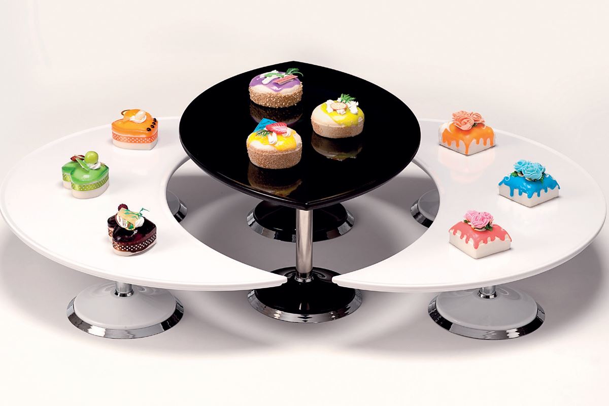 Display Stand With Melamine Tray