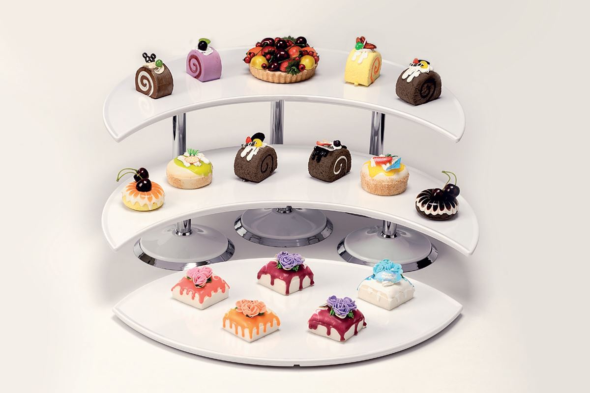 Display Stand With Melamine Tray
