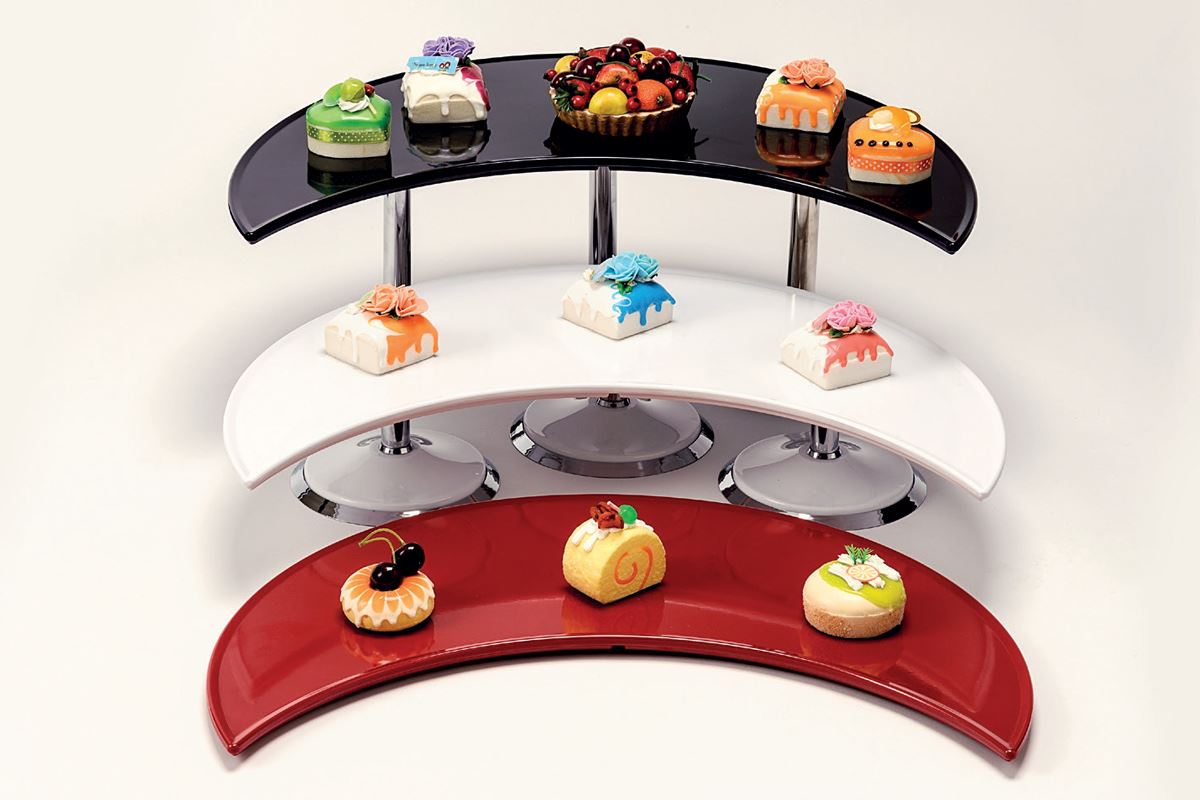 Display Stand With Melamine Tray