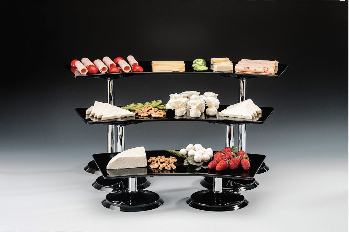 Display Stand With Melamine Tray