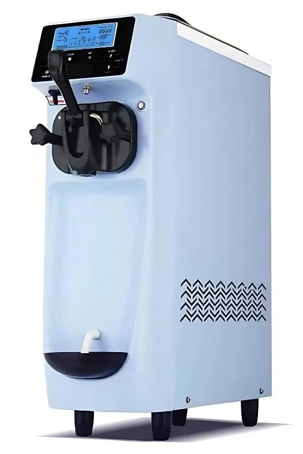 Vosco Ice Cream Machine Single Lever (Soft Serve) Countertop Model (Blue)